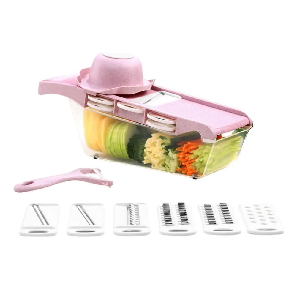 Cortador Verduras Multifuncional Cuchillas Intercambiables