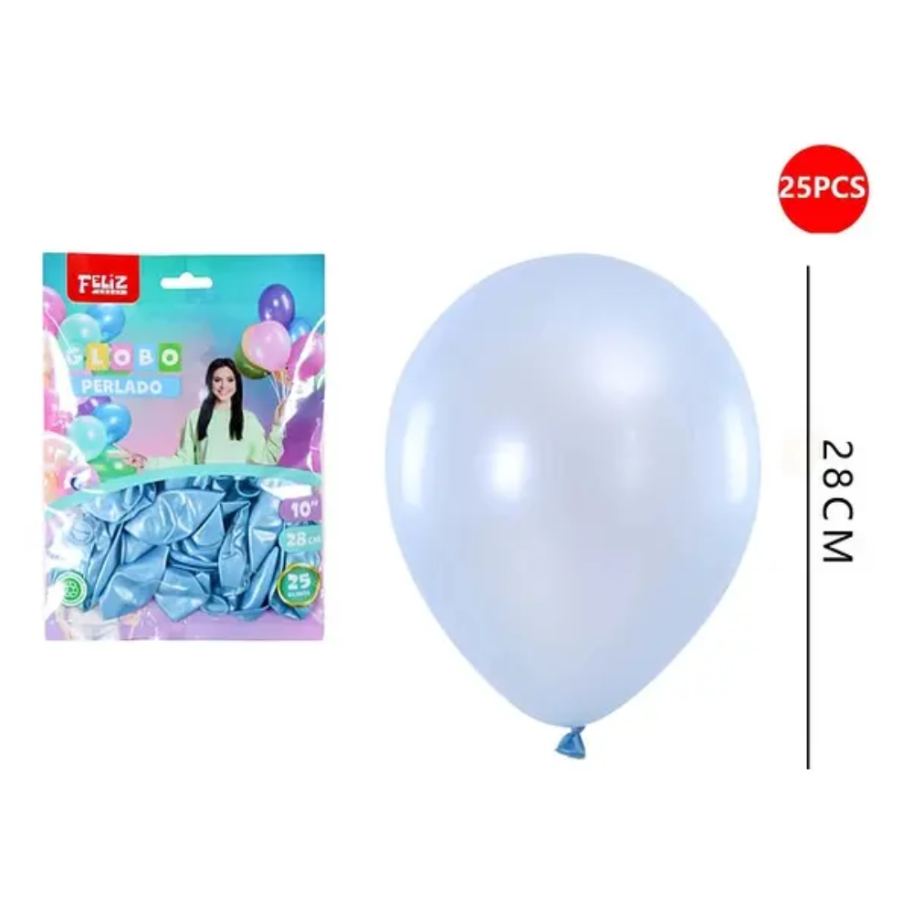Globos Perlados 28cm / 25cm Decoración Cumpleaños Fiesta