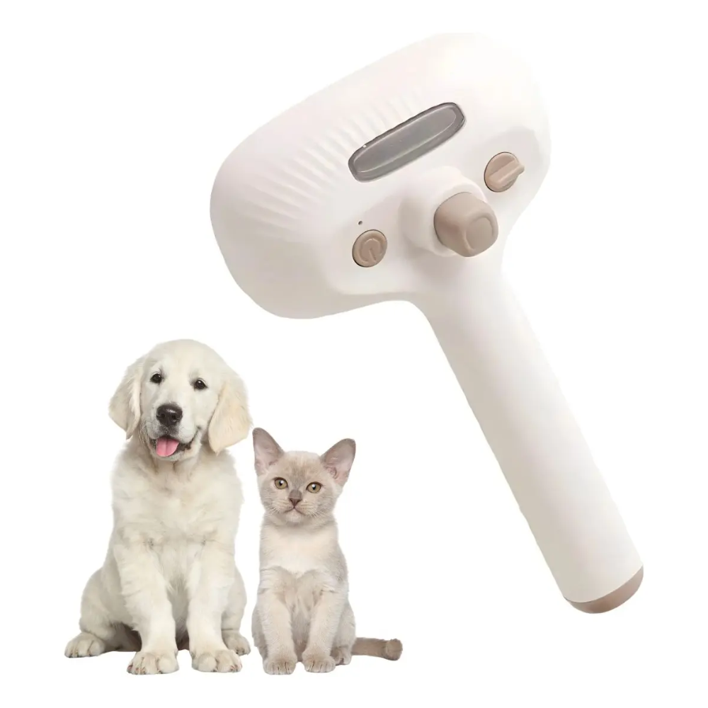 Cepillo Para Mascotas Con Rociador De Agua Carga USB