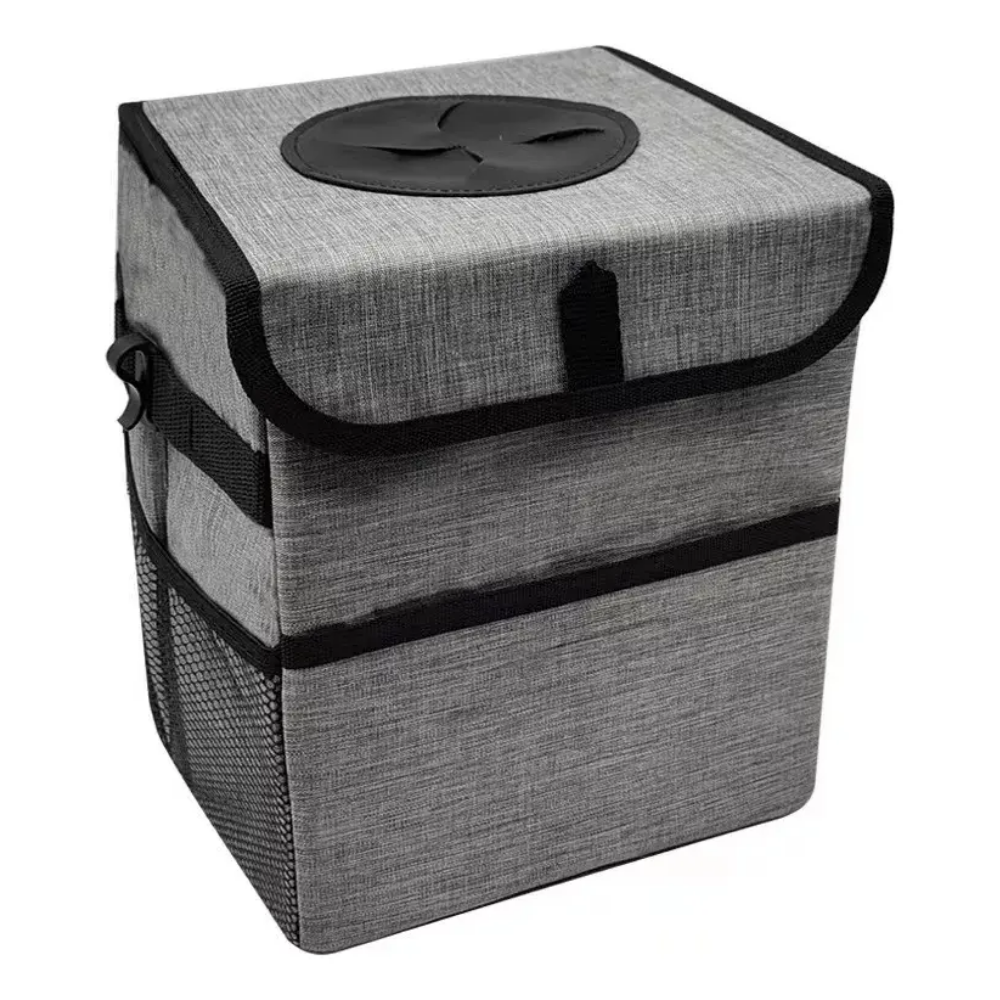 Organizador Cooler Basurero Ecológico Plegable Para Auto Lemon Tree