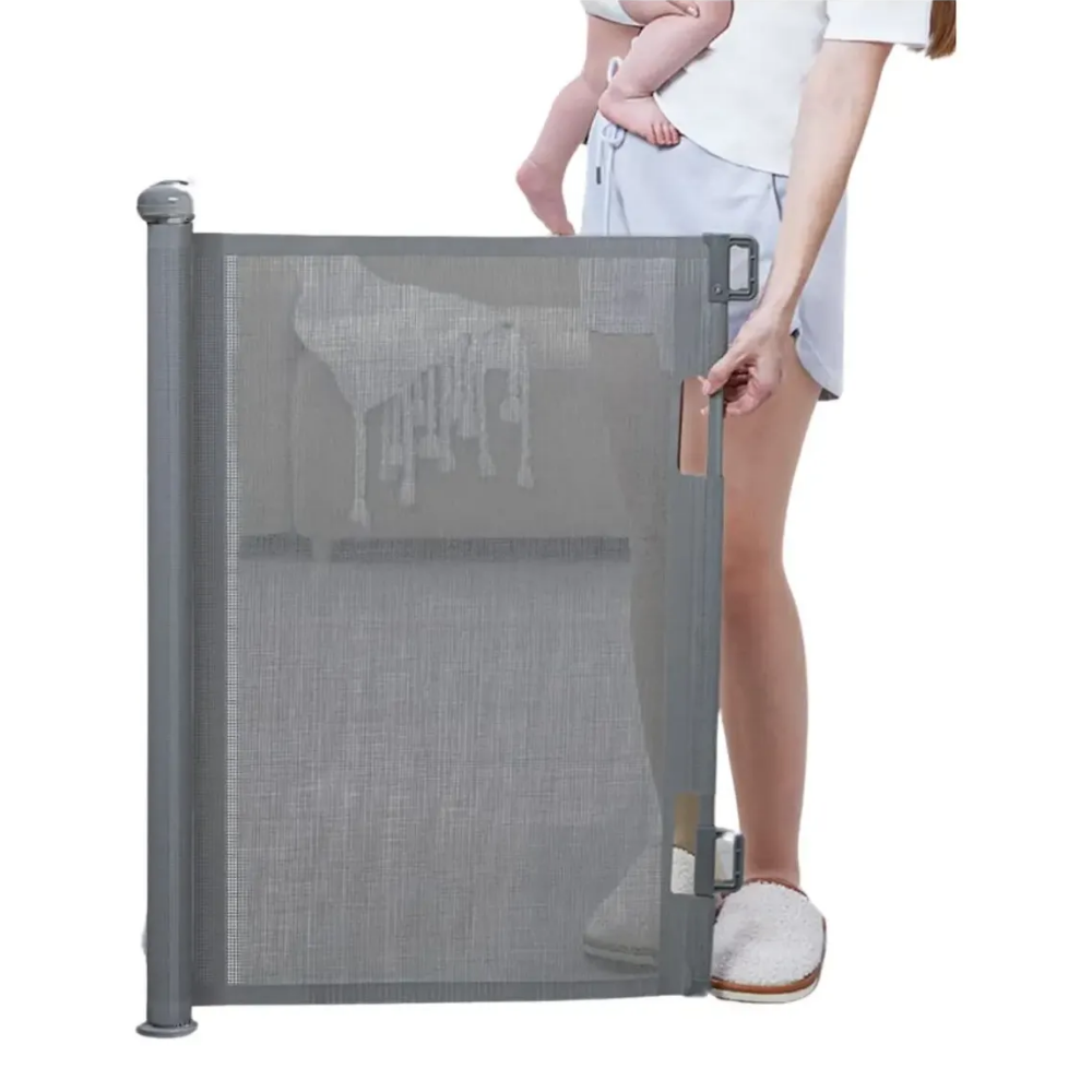 Puerta De Seguridad Bebés Mascotas Retráctil 180cm Babybond