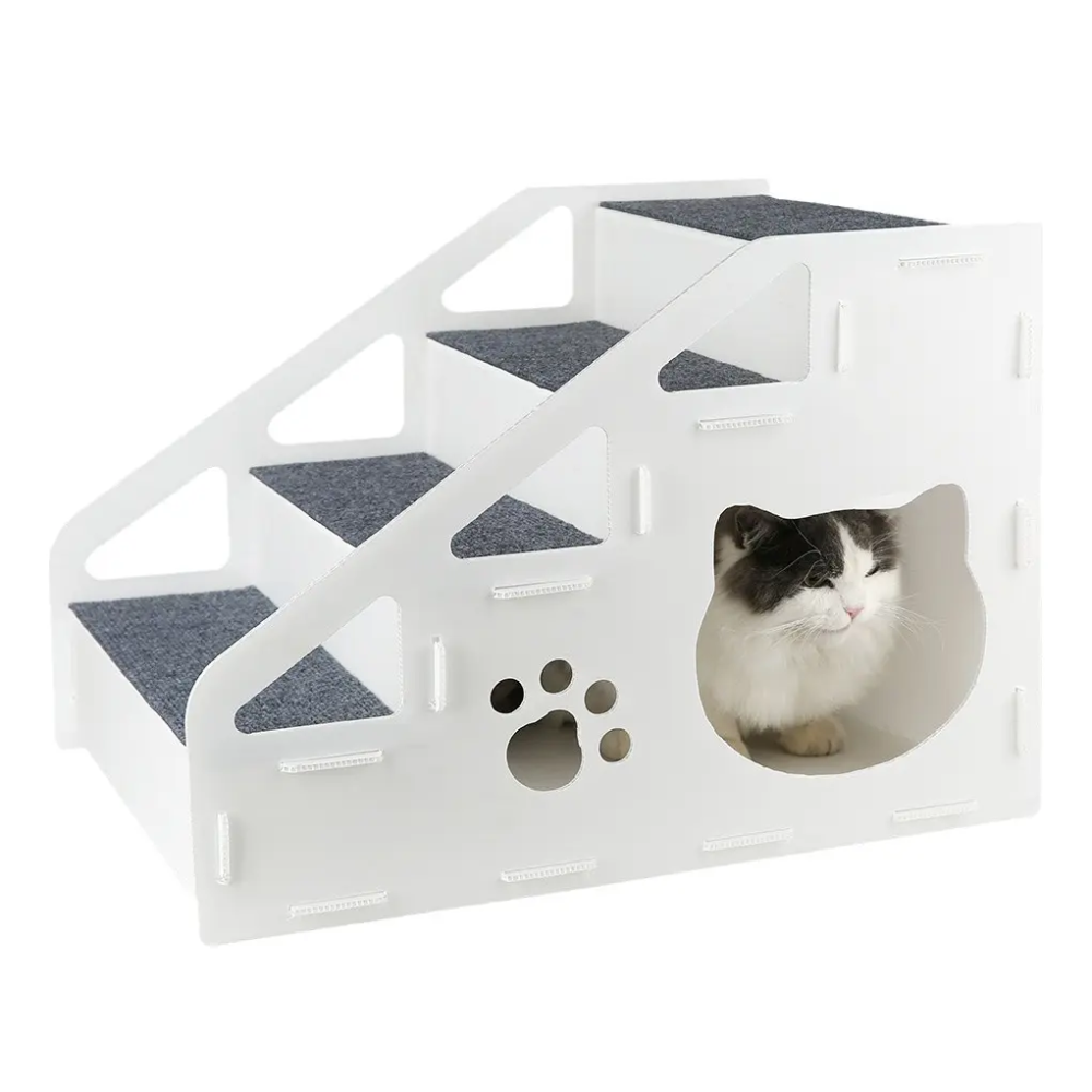 Escalera Para Mascotas Perro Gato 4 Escalones 42cm