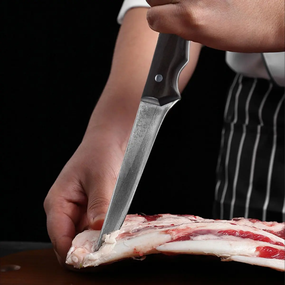 Cuchillo Profesional Multiuso Acero Damasco 25,8cm 67 Capas