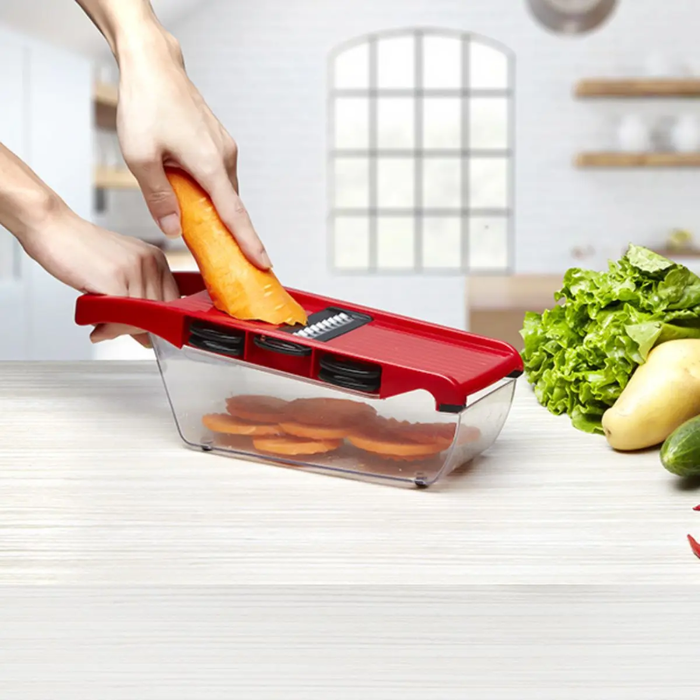 Cortador Verduras Multifuncional Cuchillas Intercambiables