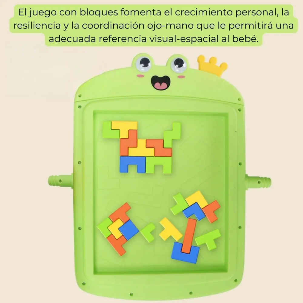Pizarra Niños Interactiva Bloques y Plumón Animales Amarillo