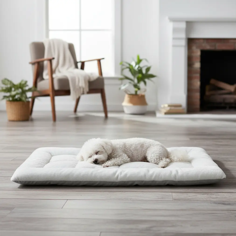 Cama Alfombra Suave Acolchada Mat Mascotas Perros 120x60cm
