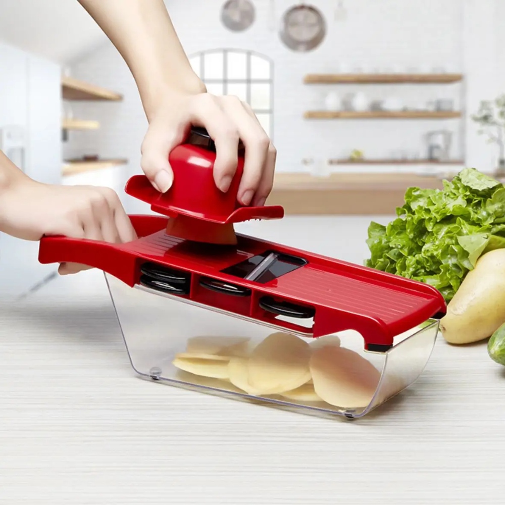 Cortador Verduras Multifuncional Cuchillas Intercambiables