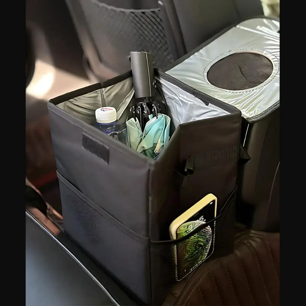 Organizador Cooler Basurero Ecológico Plegable Para Auto Lemon Tree