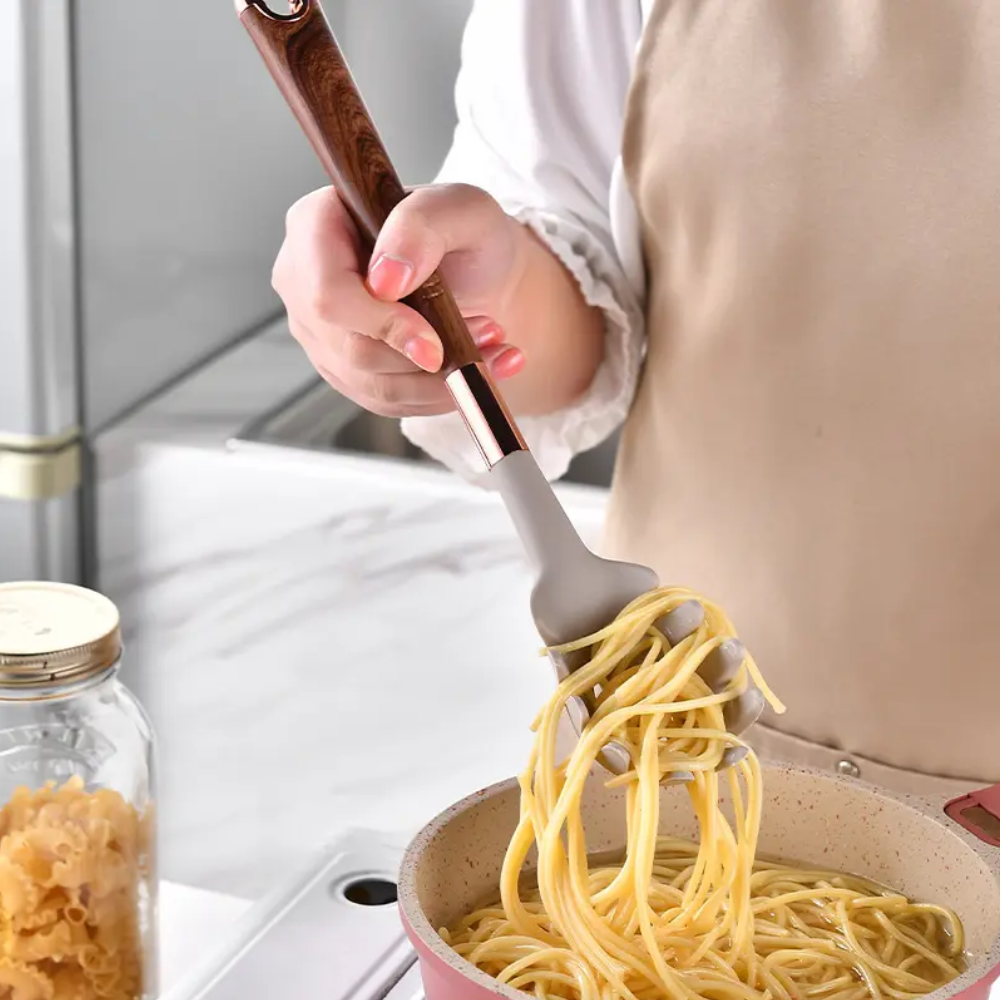 Juego De Utensilios De Cocina Silicona 7 Piezas Diseño Elegante
