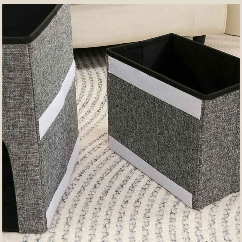Cama y Escalera 2 En 1 Acolchada Para Mascota Plegable