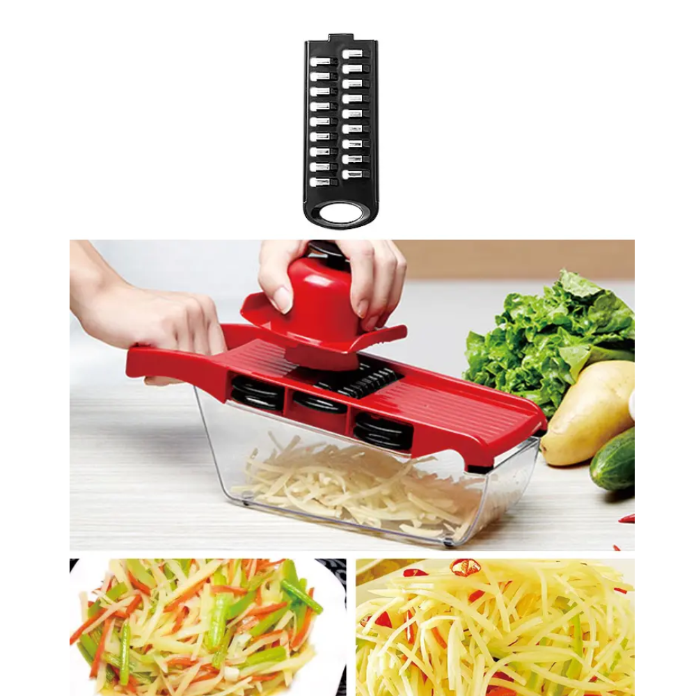 Cortador Verduras Multifuncional Cuchillas Intercambiables
