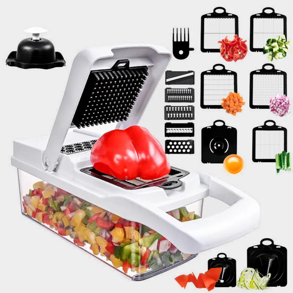 Cortador Picador Rallador Cocina Multiuso De Verduras 15 Piezas