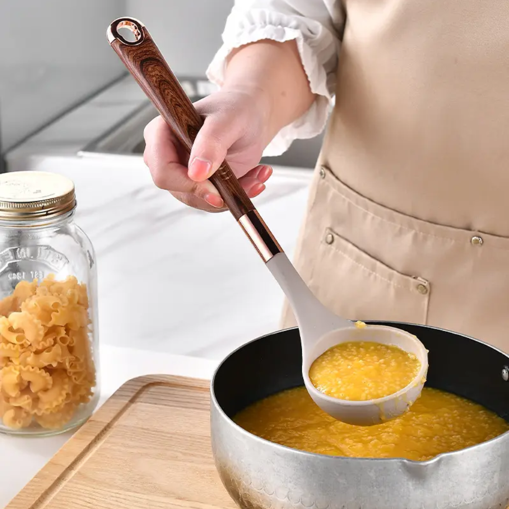 Juego De Utensilios De Cocina Silicona 7 Piezas Diseño Elegante