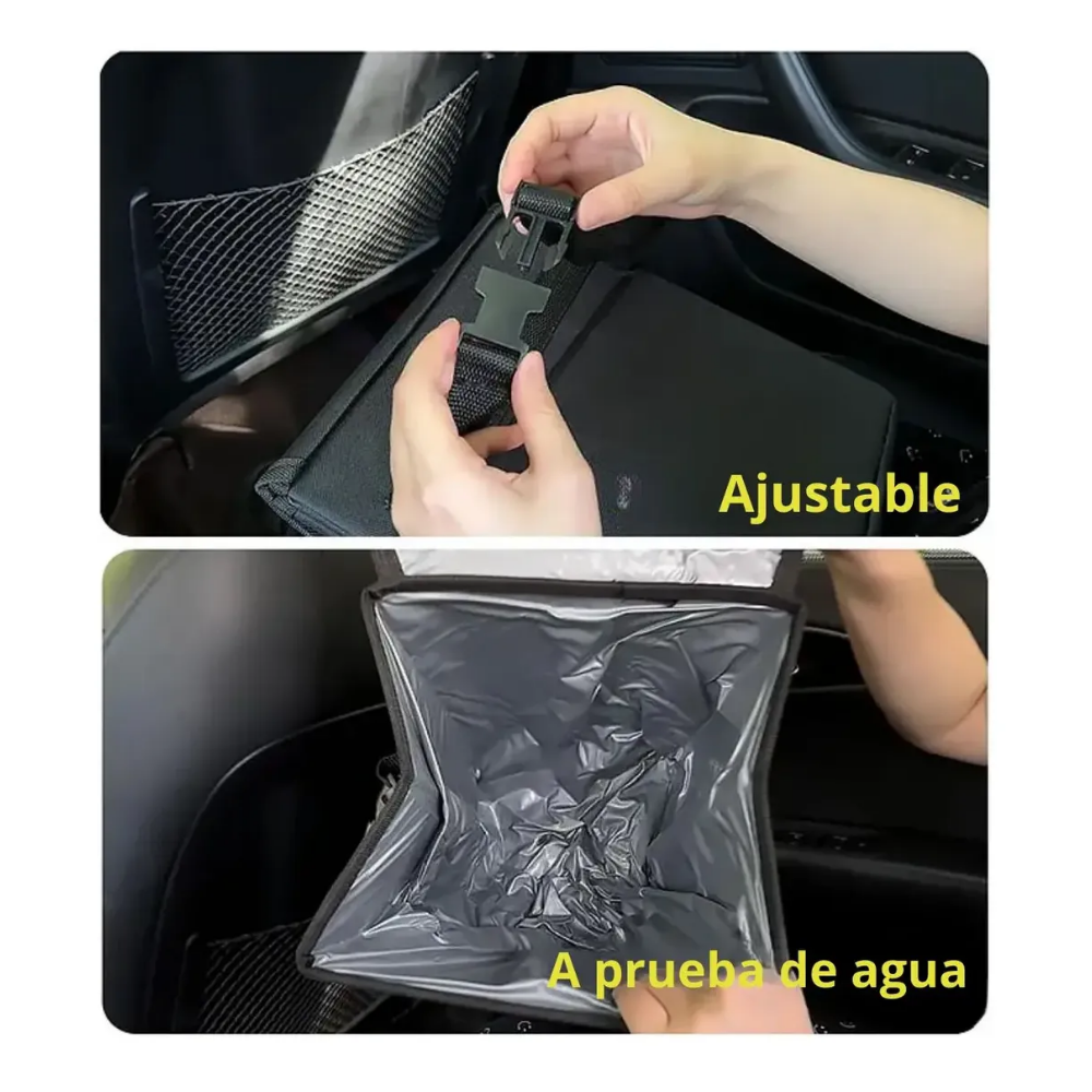 Organizador Cooler Basurero Ecológico Plegable Para Auto Lemon Tree