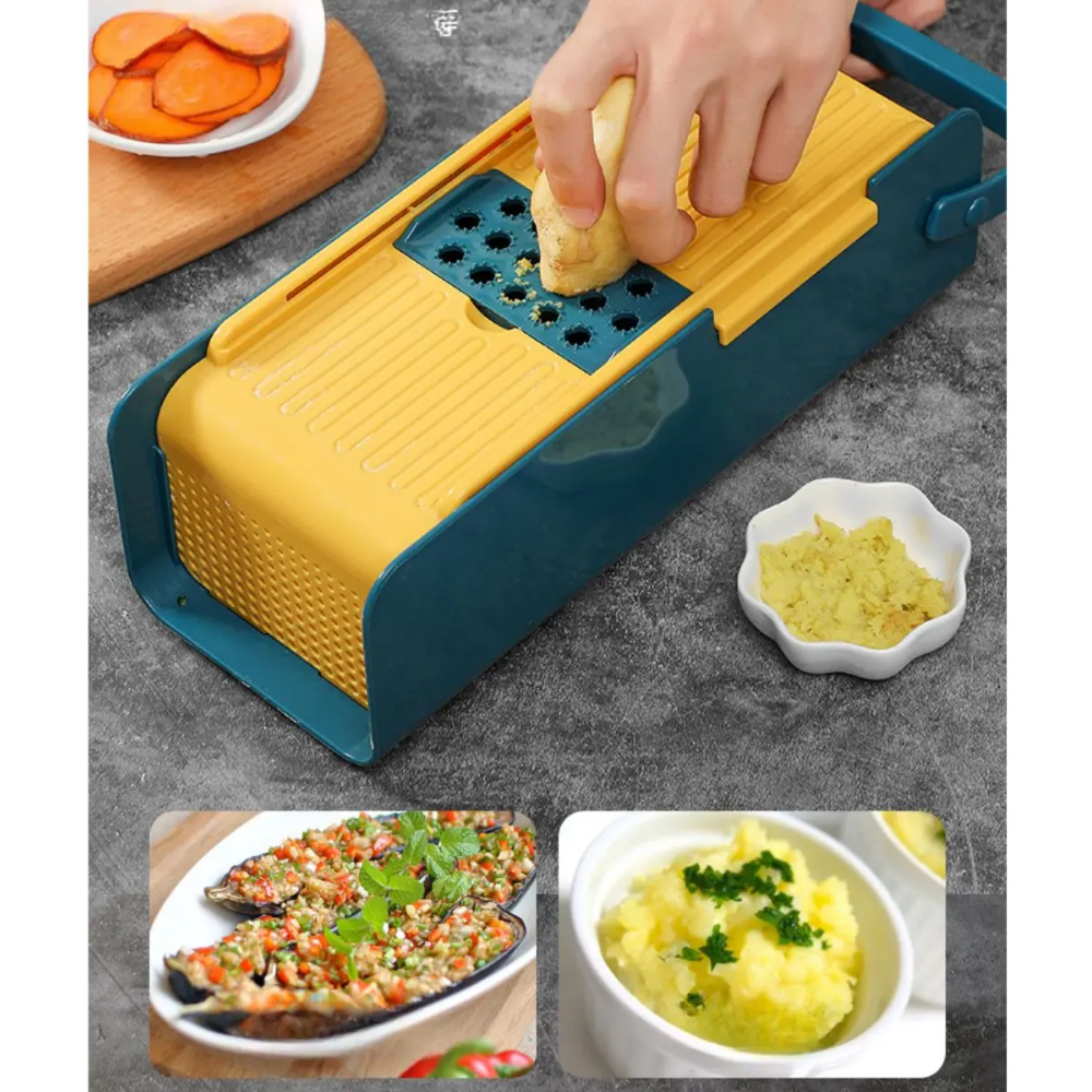 Rallador Cortador Manual Multifunción De Verduras
