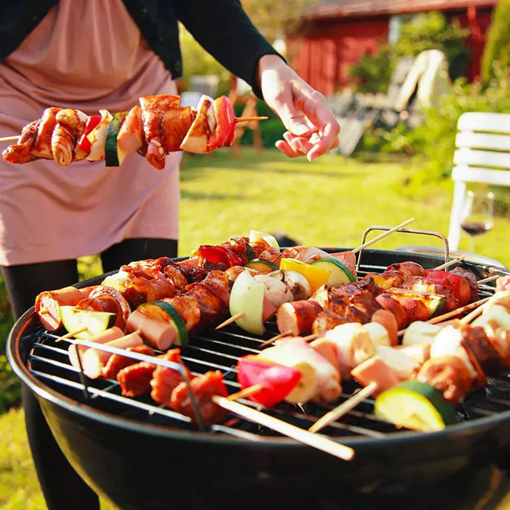 Parrillas Para Asado Con Ruedas Parrilla Portátil 44x73cm