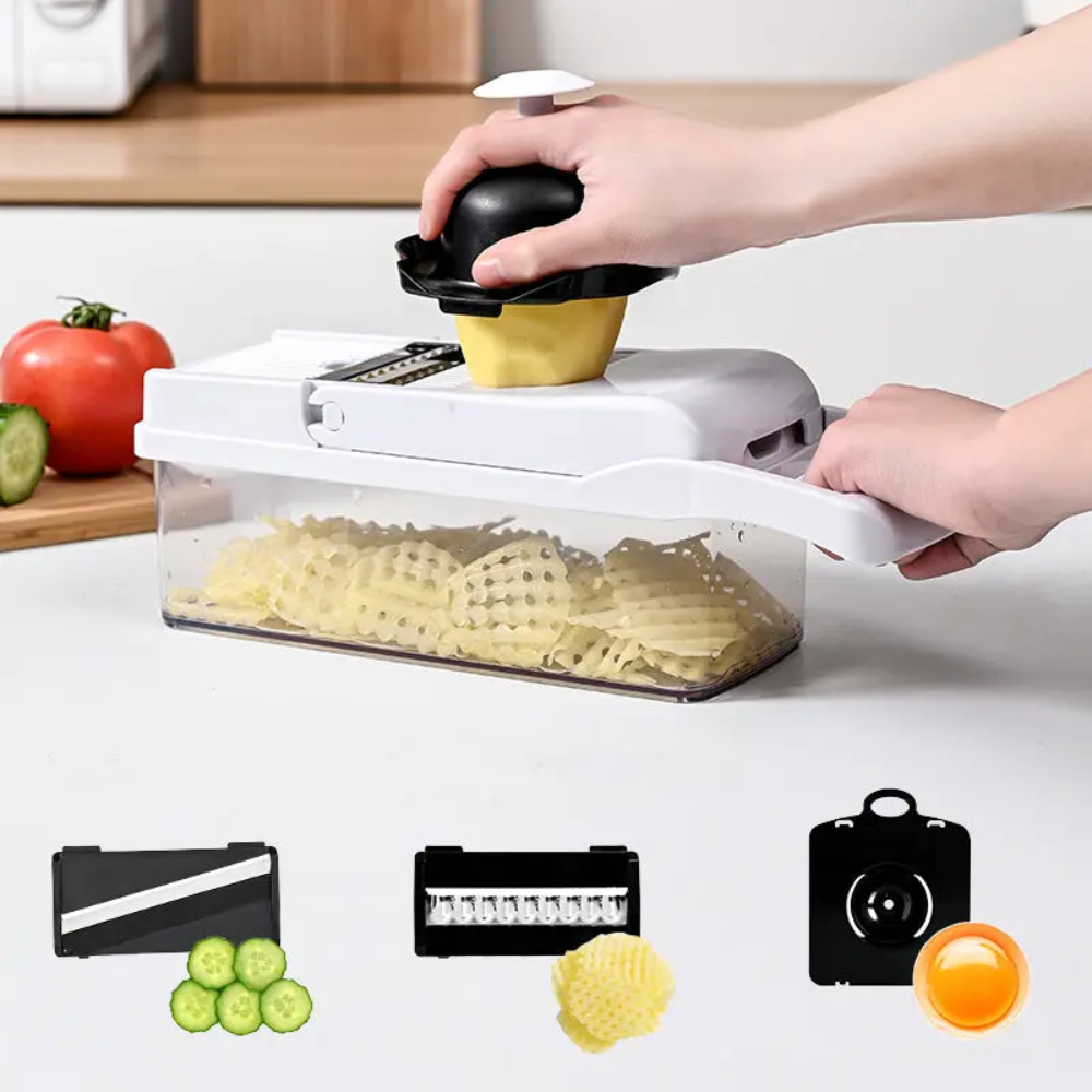 Cortador Picador Rallador Cocina Multiuso De Verduras 15 Piezas