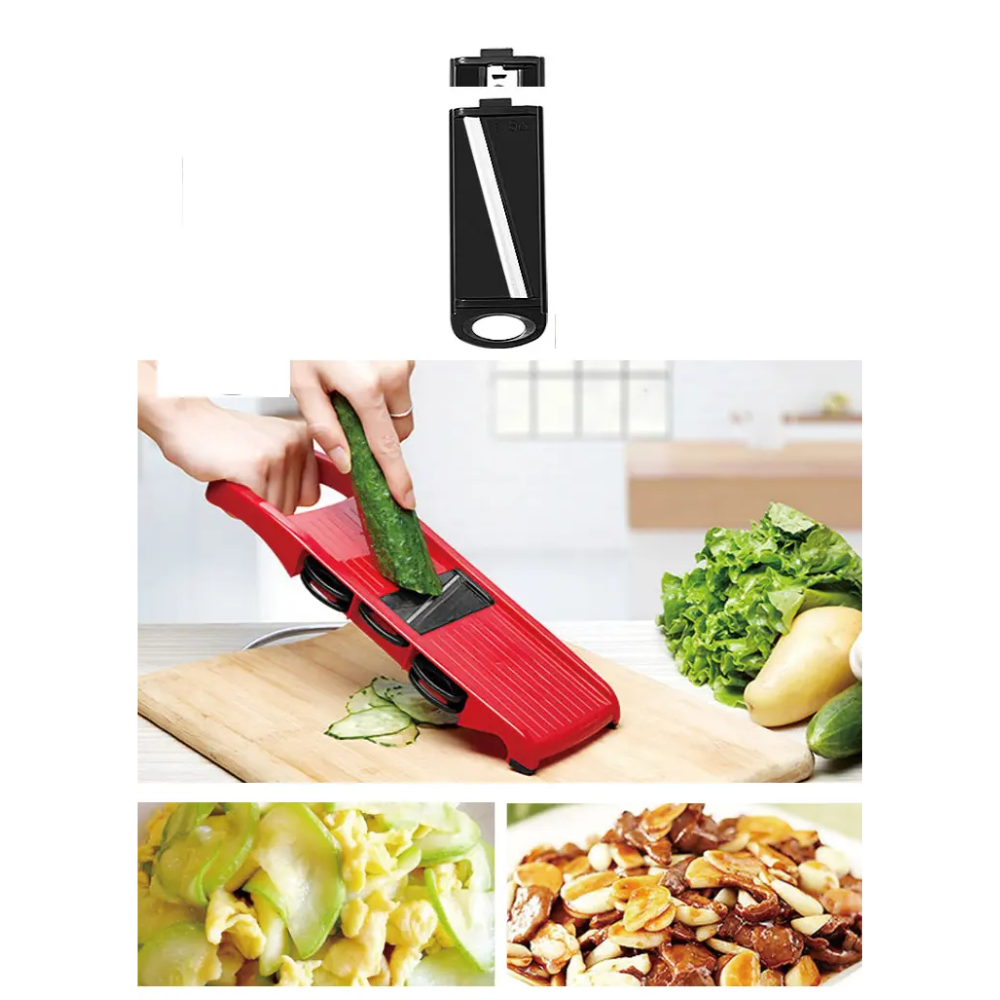 Cortador Verduras Multifuncional Cuchillas Intercambiables