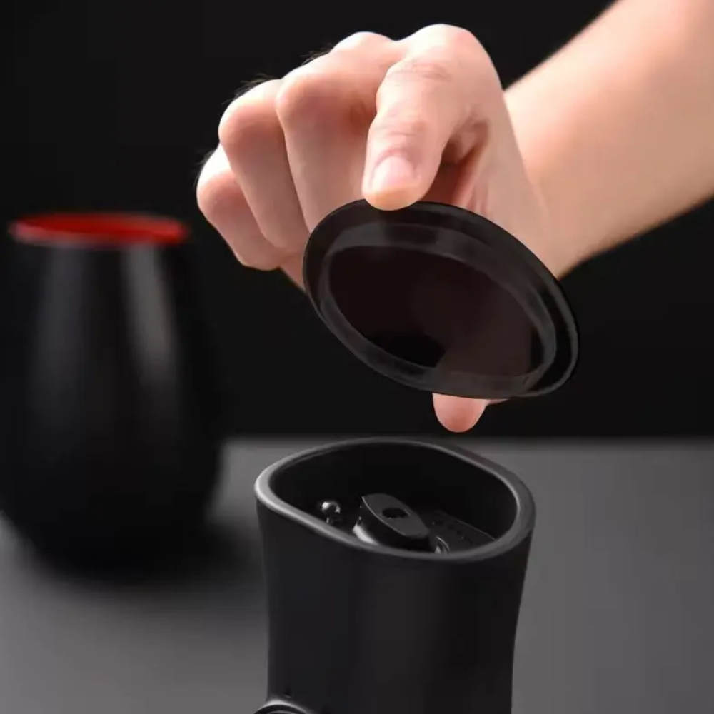 Set Molinillo Sal y Pimienta Eléctrico Con Base USB-C Negro