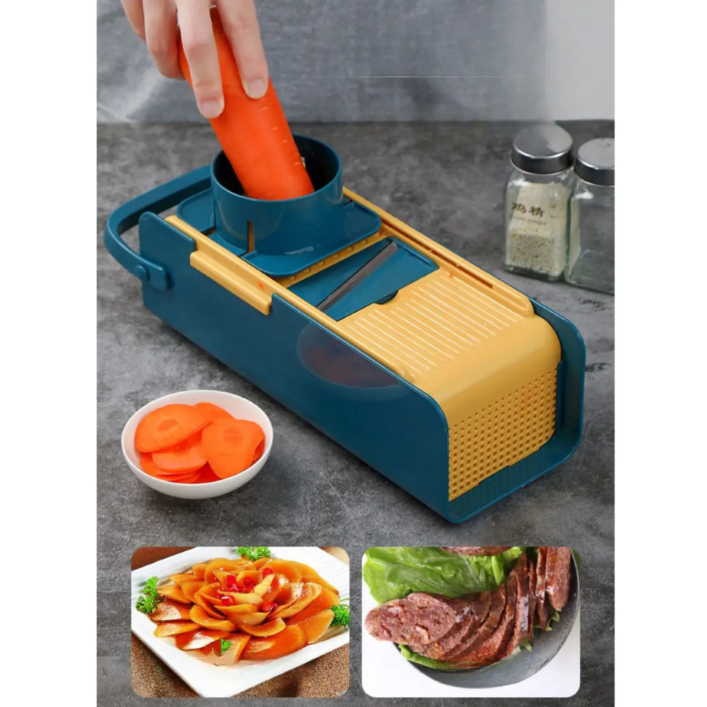 Rallador Cortador Manual Multifunción De Verduras